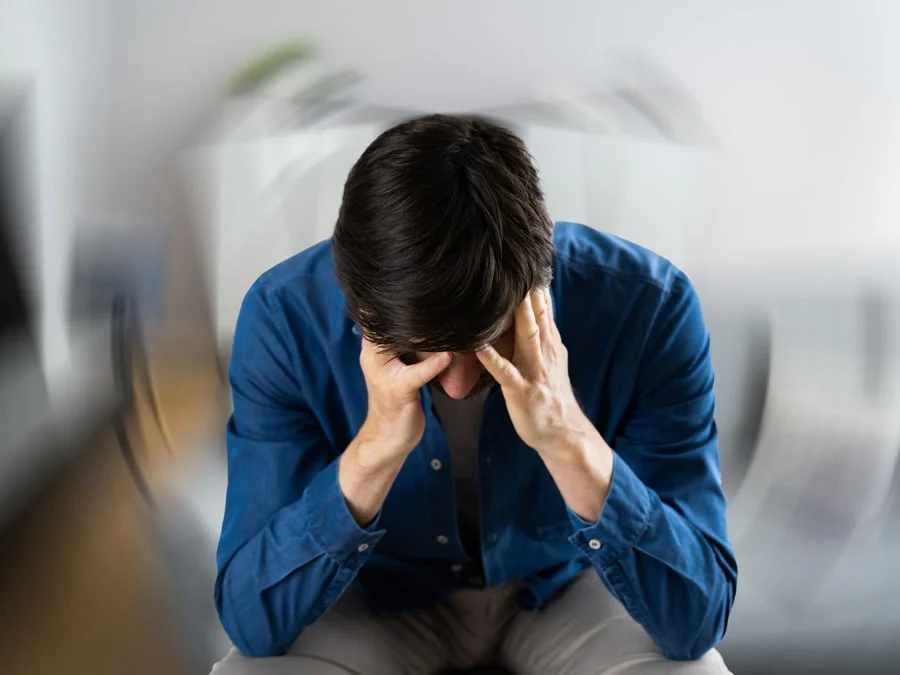 Illustration representing head pain and headache.