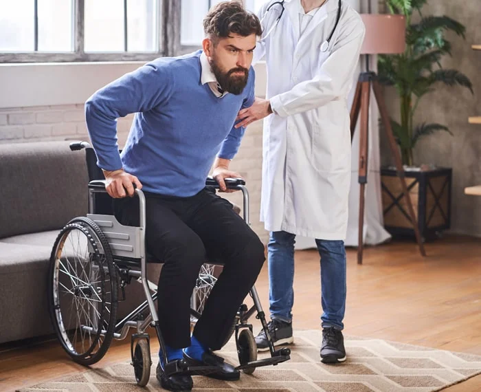 Home care support for recovery, mobility, and daily activities delivered in a familiar home environment (illustrative).