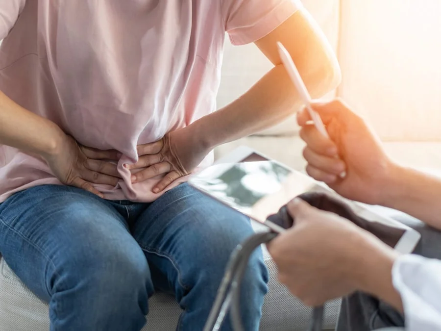 Illustration representing pelvic and gynaecological pain.